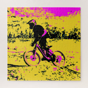 Snelheid ophalen - Mountain Biker Legpuzzel