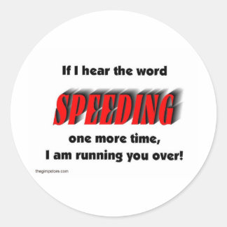 snelheid ronde sticker