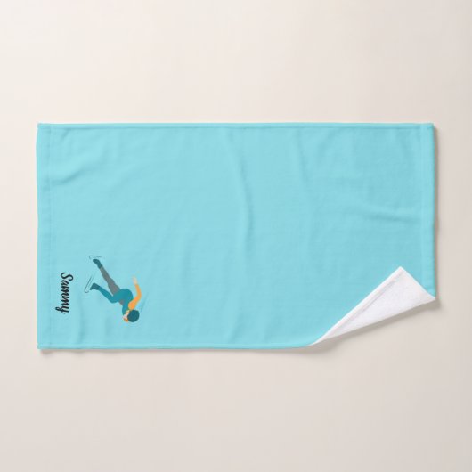 Snelheid schaatsen bad handdoek (Handdoek)