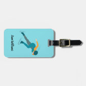 Snelheid schaatsen bagagelabel (Voorkant horizontaal)