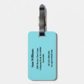 Snelheid schaatsen bagagelabel (Achterkant verticaal)