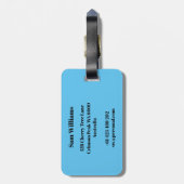 Snelheid schaatsen bagagelabel (Achterkant verticaal)