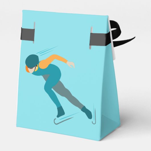 Snelheid schaatsen bedankdoosjes (Achterkant)