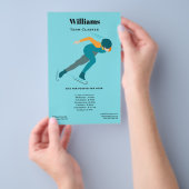 Snelheid schaatsen flyer (Hand)