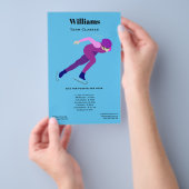 Snelheid schaatsen flyer (Hand)