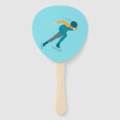 Snelheid schaatsen handwaaier (Achterkant)