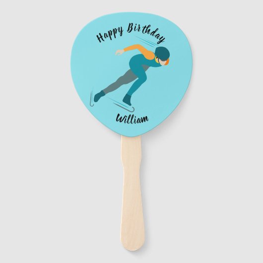 Snelheid schaatsen handwaaier (Voorkant)