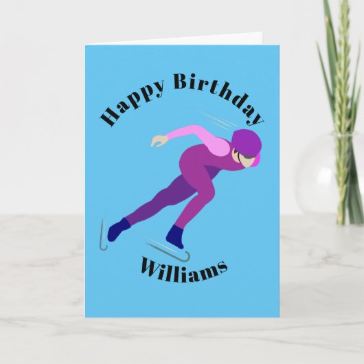 Snelheid schaatsen kaart (Voorkant)