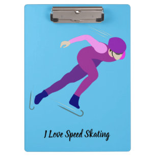 Snelheid schaatsen klembord