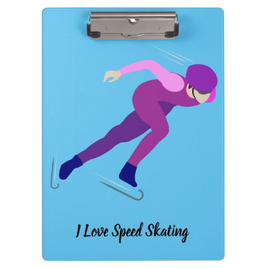 Snelheid schaatsen klembord (Voorkant)
