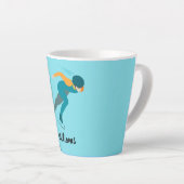 Snelheid schaatsen latte mok (Rechterhoek)