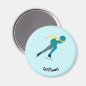 Snelheid schaatsen magneet (Voorkant / Achterkant)