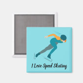 Snelheid schaatsen magneet (Voorkant / Achterkant)