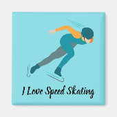 Snelheid schaatsen magneet (Voorkant)