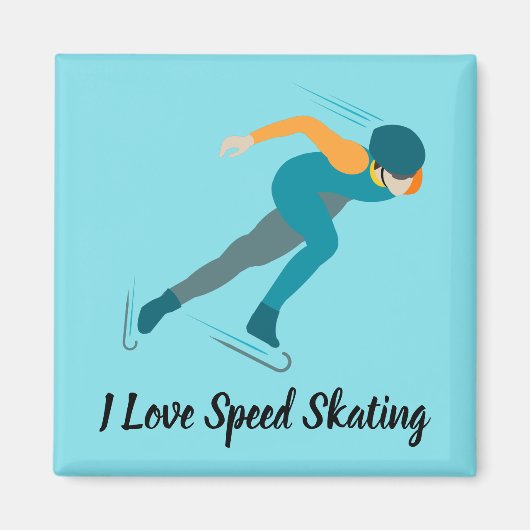 Snelheid schaatsen magneet (Voorkant)