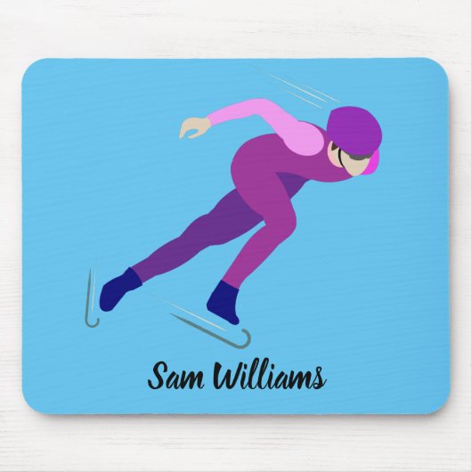 Snelheid schaatsen muismat (Voorkant)