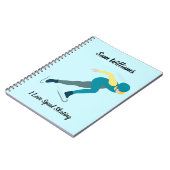 Snelheid schaatsen notitieboek (Linkerzijde)