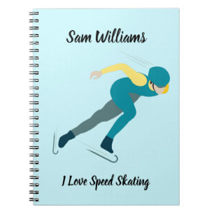 Snelheid schaatsen notitieboek