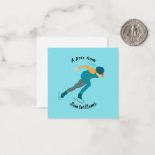 Snelheid schaatsen notitiekaartje (Voorkant / Achterkant in situ)