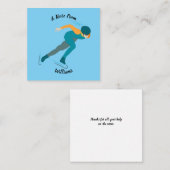 Snelheid schaatsen notitiekaartje (Voorkant / Achterkant)