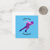 Snelheid schaatsen notitiekaartje (Voorkant / Achterkant in situ)