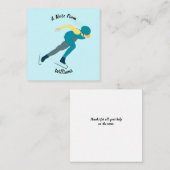 Snelheid schaatsen notitiekaartje (Voorkant / Achterkant)