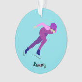 Snelheid schaatsen ornament (voorkant)
