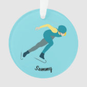 Snelheid schaatsen ornament (voorkant)