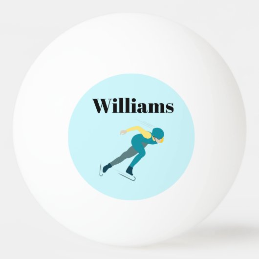 Snelheid schaatsen pingpongbal (Voorkant)