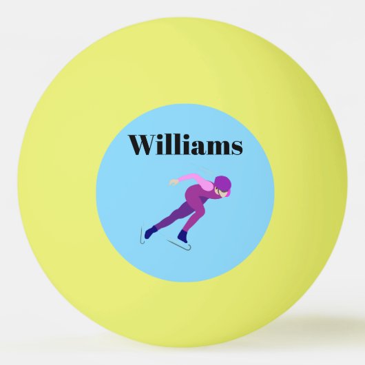 Snelheid schaatsen pingpongbal (Voorkant)