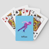 Snelheid schaatsen pokerkaarten (Achterkant)