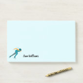 Snelheid schaatsen post-it® notes (Op bureau)