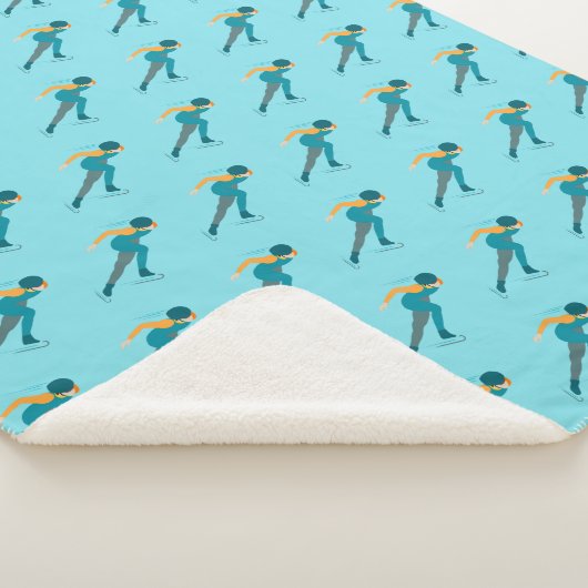 Snelheid schaatsen sherpa deken (3/4)