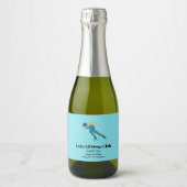 Snelheid schaatsen sparkling wijnetiket (Voorkant)