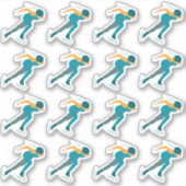Snelheid schaatsen sticker (Voorkant)