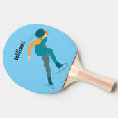 Snelheid schaatsen tafeltennisbatje (Zijkant)