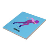 Snelheid schaatsen tegeltje (Zijkant)