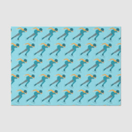 Snelheid schaatsen tissuepapier