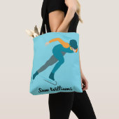 Snelheid schaatsen tote bag (Dichtbij)