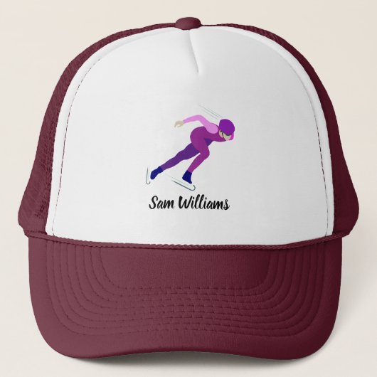 Snelheid schaatsen trucker pet (Voorkant)