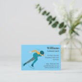 Snelheid schaatsen visitekaartje (Staand voorkant)