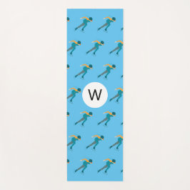 Snelheid schaatsen yogamat