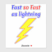 Snelheid skateboard ontwerp - snelle bliksemschich sticker (Vel)