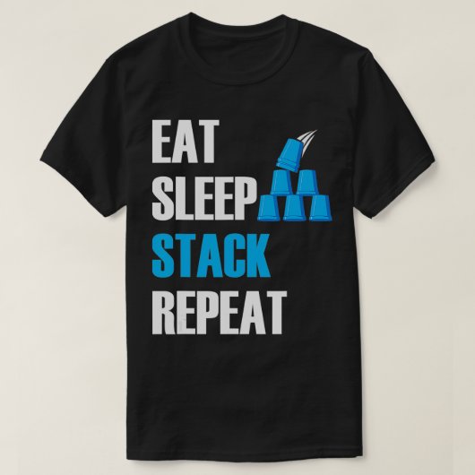 Snelheid stapelt snelheid stackingbekers snelheid t-shirt (Design voorkant)