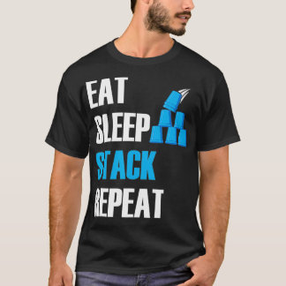 Snelheid stapelt snelheid stackingbekers snelheid t-shirt
