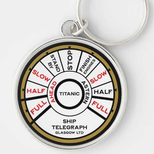 Snelheid Titanic-schip Sleutelhanger (Voorkant)