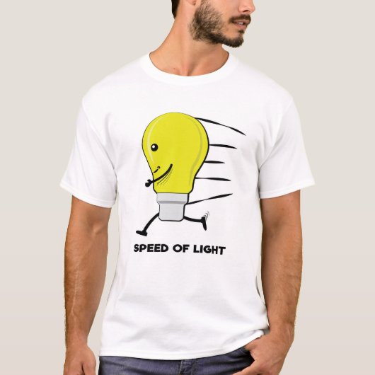 Snelheid van Licht - Grappige Hardlooplamp T-shirt (Voorkant)