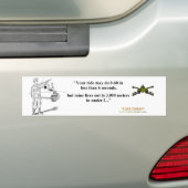 Snelheid versus bereik Bumpersticker (Op auto)
