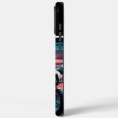 Snelheid vervaagd motorrijden Case-Mate iPhone case (Achterkant / Links)