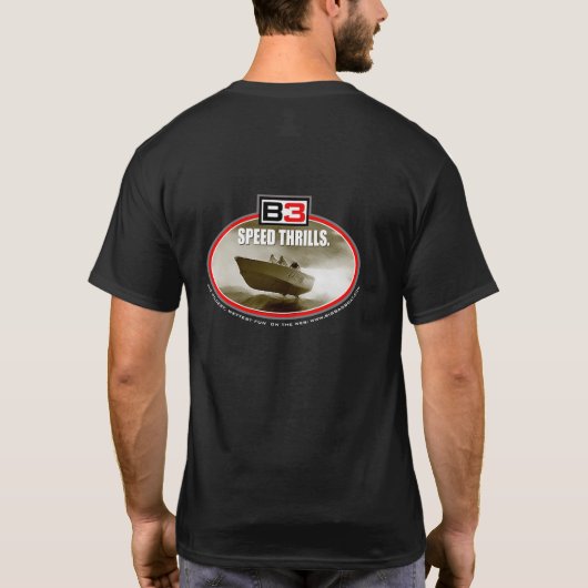 Snelheid zwarte T T-shirt (Achterkant)